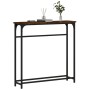 Mesa consola madera de ingeniería roble ahumado 75x19,5x75 cm de , Mesas auxiliares - Ref: Foro24-834137, Precio: 33,19 €, De...