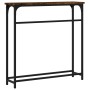 Mesa consola madera de ingeniería roble ahumado 75x19,5x75 cm de , Mesas auxiliares - Ref: Foro24-834137, Precio: 33,19 €, De...