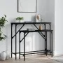 Console tables 2 units black engineered wood by , Side tables - Ref: Foro24-834140, Price: 54,75 €, Discount: %
