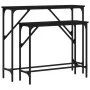 Mesas consolas 2 unidades madera de ingeniería negra de , Mesas auxiliares - Ref: Foro24-834140, Precio: 54,75 €, Descuento: %