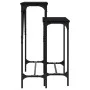 Mesas consolas 2 unidades madera de ingeniería negra de , Mesas auxiliares - Ref: Foro24-834140, Precio: 54,75 €, Descuento: %