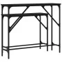 Mesas consolas 2 unidades madera de ingeniería negra de , Mesas auxiliares - Ref: Foro24-834140, Precio: 54,75 €, Descuento: %