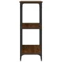 Oak brown engineered wood console table 102x35x90 cm by , Side tables - Ref: Foro24-834149, Price: 64,35 €, Discount: %