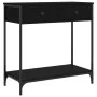 Black engineered wood console table 75x34.5x75 cm by , Side tables - Ref: Foro24-834175, Price: 59,93 €, Discount: %
