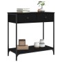 Mesa consola madera de ingeniería negro 75x34,5x75 cm de , Mesas auxiliares - Ref: Foro24-834175, Precio: 61,47 €, Descuento: %