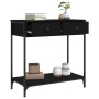 Mesa consola madera de ingeniería negro 75x34,5x75 cm de , Mesas auxiliares - Ref: Foro24-834175, Precio: 61,47 €, Descuento: %