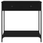 Black engineered wood console table 75x34.5x75 cm by , Side tables - Ref: Foro24-834175, Price: 59,93 €, Discount: %