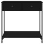 Mesa consola madera de ingeniería negro 75x34,5x75 cm de , Mesas auxiliares - Ref: Foro24-834175, Precio: 61,47 €, Descuento: %