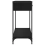 Black engineered wood console table 75x34.5x75 cm by , Side tables - Ref: Foro24-834175, Price: 59,93 €, Discount: %