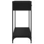 Mesa consola madera de ingeniería negro 75x34,5x75 cm de , Mesas auxiliares - Ref: Foro24-834175, Precio: 61,47 €, Descuento: %