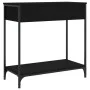 Black engineered wood console table 75x34.5x75 cm by , Side tables - Ref: Foro24-834175, Price: 59,93 €, Discount: %