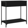 Mesa consola madera de ingeniería negro 75x34,5x75 cm de , Mesas auxiliares - Ref: Foro24-834175, Precio: 61,47 €, Descuento: %
