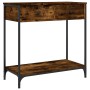 Mesa consola madera de ingeniería roble ahumado 75x34,5x75 cm de , Mesas auxiliares - Ref: Foro24-834177, Precio: 55,44 €, De...