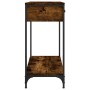 Mesa consola madera de ingeniería roble ahumado 75x34,5x75 cm de , Mesas auxiliares - Ref: Foro24-834177, Precio: 55,44 €, De...