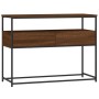 Mesa consola madera de ingeniería marrón roble 100x40x75 cm de , Mesas auxiliares - Ref: Foro24-834154, Precio: 82,99 €, Desc...