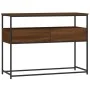Oak brown engineered wood console table 100x40x75 cm by , Side tables - Ref: Foro24-834154, Price: 81,70 €, Discount: %