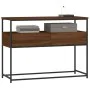Oak brown engineered wood console table 100x40x75 cm by , Side tables - Ref: Foro24-834154, Price: 81,70 €, Discount: %