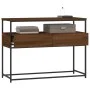 Oak brown engineered wood console table 100x40x75 cm by , Side tables - Ref: Foro24-834154, Price: 81,70 €, Discount: %