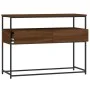 Oak brown engineered wood console table 100x40x75 cm by , Side tables - Ref: Foro24-834154, Price: 81,70 €, Discount: %