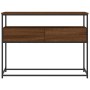 Mesa consola madera de ingeniería marrón roble 100x40x75 cm de , Mesas auxiliares - Ref: Foro24-834154, Precio: 82,99 €, Desc...
