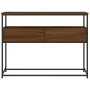 Oak brown engineered wood console table 100x40x75 cm by , Side tables - Ref: Foro24-834154, Price: 81,70 €, Discount: %