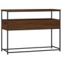 Mesa consola madera de ingeniería marrón roble 100x40x75 cm de , Mesas auxiliares - Ref: Foro24-834154, Precio: 82,99 €, Desc...
