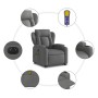 Sillón de masaje eléctrico reclinable elevable tela gris oscuro en Sillones | Comprar online en Foru.es