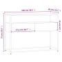 Oak brown engineered wood console table 100x40x75 cm by , Side tables - Ref: Foro24-834154, Price: 81,70 €, Discount: %
