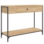 Mesa consola madera de ingeniería roble Sonoma 100x34,5x75 cm de , Mesas auxiliares - Ref: Foro24-834161, Precio: 66,20 €, De...