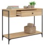 Mesa consola madera de ingeniería roble Sonoma 100x34,5x75 cm de , Mesas auxiliares - Ref: Foro24-834161, Precio: 66,20 €, De...