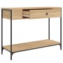 Mesa consola madera de ingeniería roble Sonoma 100x34,5x75 cm de , Mesas auxiliares - Ref: Foro24-834161, Precio: 66,20 €, De...
