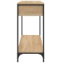Mesa consola madera de ingeniería roble Sonoma 100x34,5x75 cm de , Mesas auxiliares - Ref: Foro24-834161, Precio: 66,20 €, De...