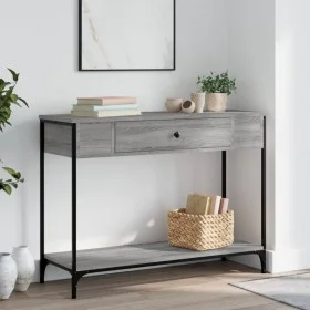 Sonoma grauer Konsolentisch aus Holzwerkstoff, 100 x 34,5 x 75 cm von , Seitentische - Ref: Foro24-834163, Preis: 68,81 €, Ra...