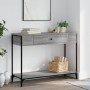 Mesa consola madera de ingeniería gris Sonoma 100x34,5x75 cm de , Mesas auxiliares - Ref: Foro24-834163, Precio: 69,79 €, Des...