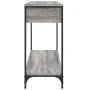 Sonoma gray engineered wood console table 100x34.5x75 cm by , Side tables - Ref: Foro24-834163, Price: 68,81 €, Discount: %