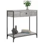 Sonoma gray engineered wood console table 75x34.5x75 cm by , Side tables - Ref: Foro24-834168, Price: 59,83 €, Discount: %