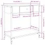 Sonoma gray engineered wood console table 75x34.5x75 cm by , Side tables - Ref: Foro24-834168, Price: 59,83 €, Discount: %