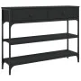 Black engineered wood console table 100x25x75 cm by , Side tables - Ref: Foro24-834180, Price: 88,91 €, Discount: %
