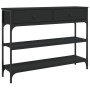 Mesa consola madera de ingeniería negra 100x25x75 cm de , Mesas auxiliares - Ref: Foro24-834180, Precio: 89,43 €, Descuento: %
