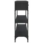Black engineered wood console table 100x25x75 cm by , Side tables - Ref: Foro24-834180, Price: 88,91 €, Discount: %