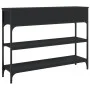 Black engineered wood console table 100x25x75 cm by , Side tables - Ref: Foro24-834180, Price: 88,91 €, Discount: %
