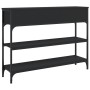 Mesa consola madera de ingeniería negra 100x25x75 cm de , Mesas auxiliares - Ref: Foro24-834180, Precio: 89,43 €, Descuento: %