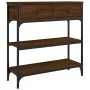 Konsolentisch aus eichenbraunem Holzwerkstoff, 72,5 x 25 x 75 cm von , Seitentische - Ref: Foro24-834189, Preis: 78,21 €, Rab...