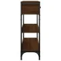 Konsolentisch aus eichenbraunem Holzwerkstoff, 72,5 x 25 x 75 cm von , Seitentische - Ref: Foro24-834189, Preis: 78,21 €, Rab...