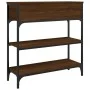 Konsolentisch aus eichenbraunem Holzwerkstoff, 72,5 x 25 x 75 cm von , Seitentische - Ref: Foro24-834189, Preis: 78,21 €, Rab...