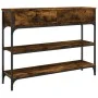 Mesa consola madera de ingeniería roble ahumado 100x25x75 cm de , Mesas auxiliares - Ref: Foro24-834182, Precio: 71,01 €, Des...