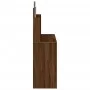 Tocador con espejo color marrón roble 96x39x142 cm de , Tocadores para dormitorios - Ref: Foro24-837581, Precio: 68,26 €, Des...