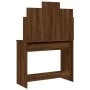 Tocador con espejo color marrón roble 96x39x142 cm de , Tocadores para dormitorios - Ref: Foro24-837581, Precio: 68,26 €, Des...