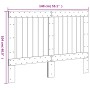 Cabecero de madera maciza de pino 140x104 cm de , Cabeceros y pies de cama - Ref: Foro24-358392, Precio: 81,83 €, Descuento: %