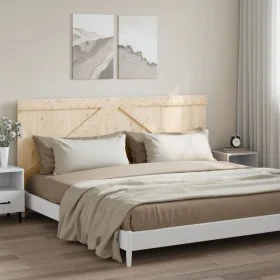 Cabecero de madera maciza de pino 200x104 cm de , Cabeceros y pies de cama - Ref: Foro24-358402, Precio: 102,73 €, Descuento: %